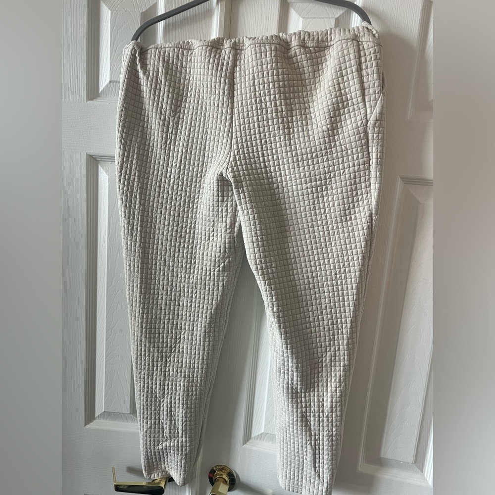 Mens waffle tapered sweatpants